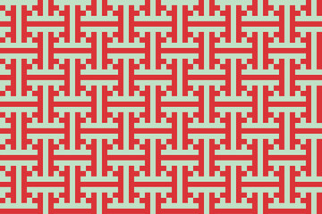 幾何学的な和柄パターン「綾織」が整然と並ぶシームレスな背景素材｜中国風, 日本風, 幾何学,和柄,パターン,背景,連続模様,赤,直線,シームレス,イラスト
