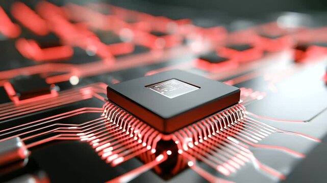 3D Chipset with Embedded AI Core and Flowing Data Lines
