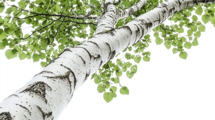 Fototapeta premium Birch Tree Trunk and Branches