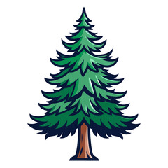  Vivid Pine Tree Illustration