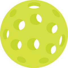 pickleball green color vector illustration