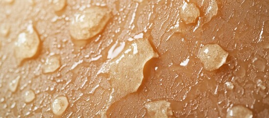 Obraz premium Closeup Skin Texture with Water Drops