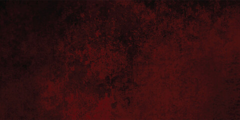 Red and Black Painted Wall with Grunge Smears and Marks

