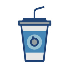 Soft Drink Cup Icon Representing Cinema Refreshment Beverage