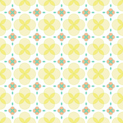 Tile Images-Seamless floral pattern with pink and purple vintage flower decor on a retro fabric texture