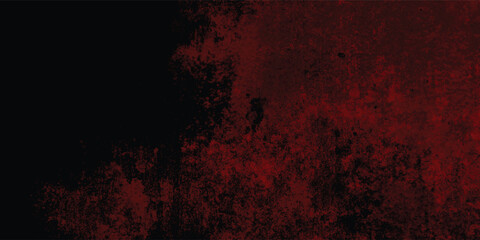 Black and Red Wall with Cracked and Gritty Grunge Texture

