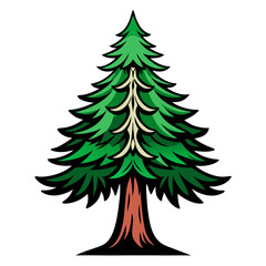 Obraz premium Vivid Screw Pine Tree Illustration