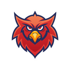 Fototapeta premium This is a bold and fierce bird for sports teams, clubs, gaming avatars, or merchandise branding and logo.