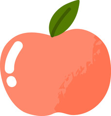 Hand drawn clean Apple fruits