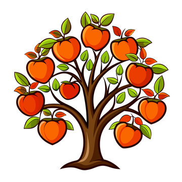  Vibrant Texas Persimmon Tree Artwork with Bold Style