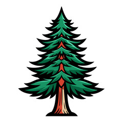  Vibrant Umbrella Pine Tree Artwork with Bold Style