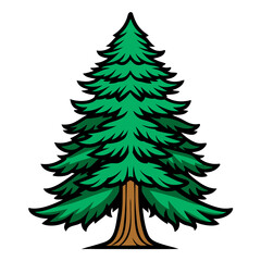 Obraz premium Artistic Virginia Pine Tree Design