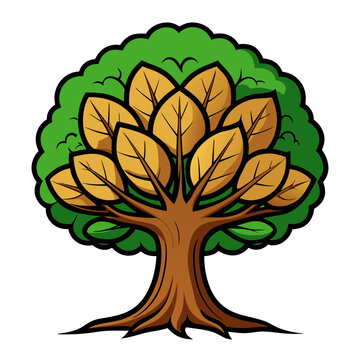 recommend clip art:  Striking Walnut Tree Illustration