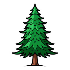  Creative Illustration of White Spruce Tree