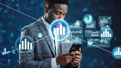 Ecommerce online shopping concept. Add to cart internet web store buy online Ecommerce. Businessman using a mobile phone with shopping, sale, retail, cart and business Ecommerce.