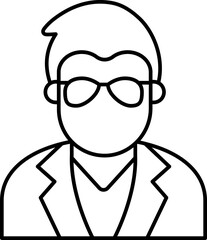 Monk Vector Icon Stock Illustration