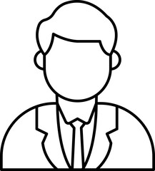 Male Nurse Vector Icon Stock Illustration