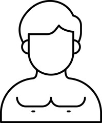 Female Artist Vector Icon Stock Illustration