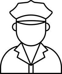 Female Surgeon Vector Icon Stock Illustration