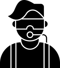 Engineer Man Vector Icon Stock Illustration