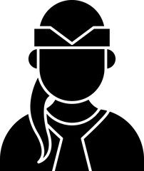 Female Yoga Instructor Vector Icon Stock Illustration