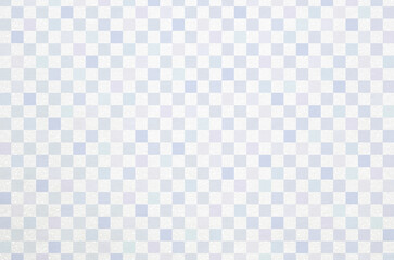 Japanese washi paper background with checkered pattern illustration. Japanese paper texture with modern pastel gradation latticework pattern.