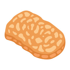 illustration of friend tempeh vegan 