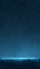 Space wallpaper with dark blue sky, planet, and stars. Suitable for digital backgrounds, sci-fi designs, and astronomy-themed projects.