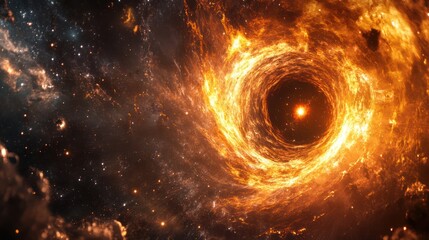 Inferno Galaxy: A mesmerizing vortex of cosmic dust and celestial luminescence