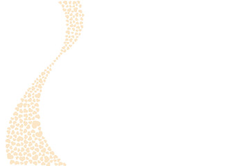 ハート柄の背景 橙系の単色 ハート