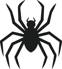 Wicked Spider Vector Art with Thin Sharp Legs