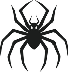 Obraz premium Sharp-Legged Spider in Silhouette for Scary Design