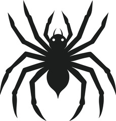 Haunting Black Spider Illustration for Halloween