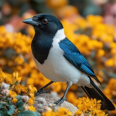 Obraz premium jay on a branch