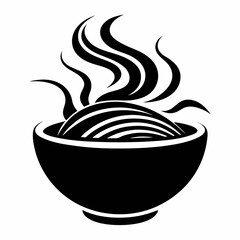 vector illustration of a pot with fire