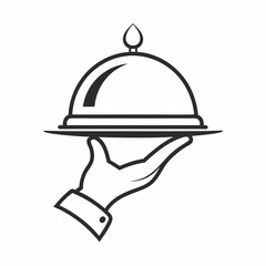 restaurant cloche icon