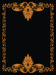 Frame Border with Ornamental Decorations
