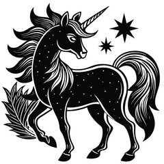 unicorn vector sihouette