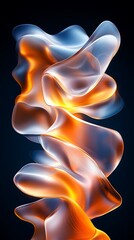 Naklejka premium a set of realistic realistic fire flames on a black background