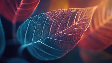 Close-up autumn leaves vibrant colors (1)