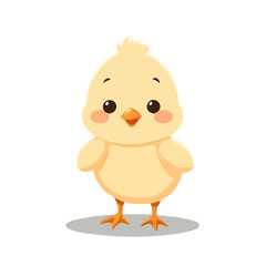 Cute 3D Baby Chick Illustration