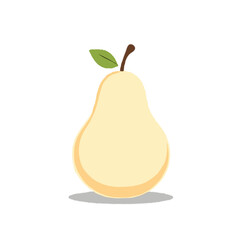 Simplified 3D Pear Illustration
