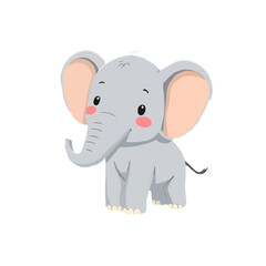 Cute Little Elephant Illustration