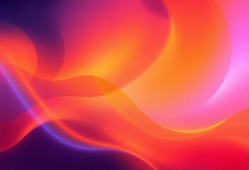 Obraz premium Abstract warm gradient wavy background, flowing texture, vibrant hues, background, flow