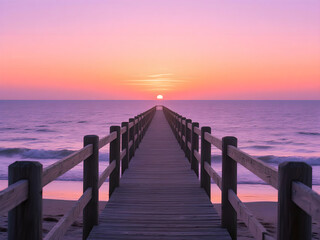 pier at sunset