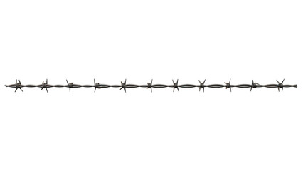 barbed wire isolated