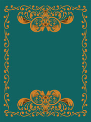 Detailed Ornamental Frame with Lace Motif