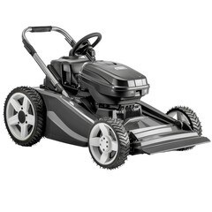 Fototapeta premium Riding Lawn Mower isolated on PNG transparent background, cut out