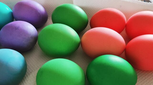 colorful easter eggs 