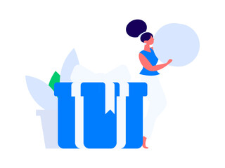 Holiday shopping people doing e-commerce online shopping flat vector concept operation hand drawn illustration
